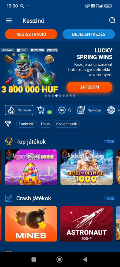 Töltse le ingyen a Mostbet alkalmazást Androidra Magyarországon